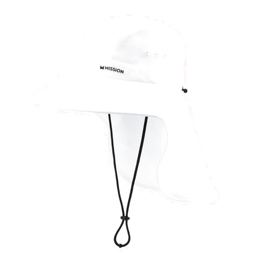 MISSION Sun Defender Cooling Neck Guard, Wide Brim Hats for Women and Men