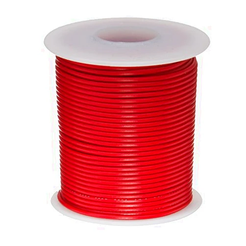 Remington Industries 22UL1007SLDRED UL1007 22 AWG Gauge Solid Hook-Up Wire, 300V, 0.0253