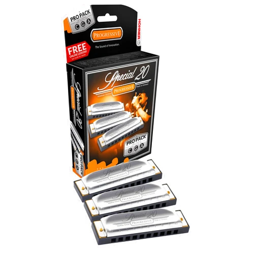 Hohner Special 20 Harmonica 3 piece Pro Pack keys of G,C,A