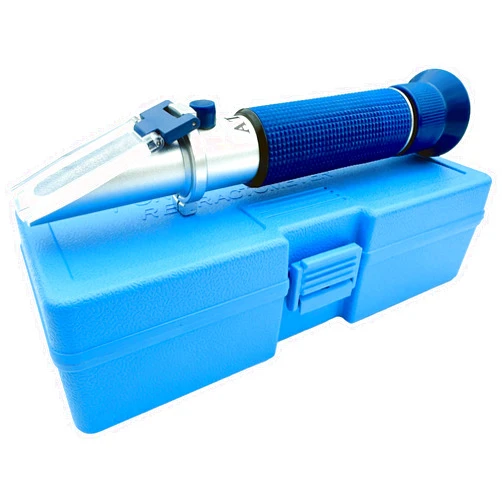 NEEBETEK Aquarium Salinity Refractometer with ATC,Salinometer 0-100 PPT,Dual Scale of Salinity and Specific Gravity,Saltwater Test Kit for Seawater, Pool, Aquarium, Fish Tank