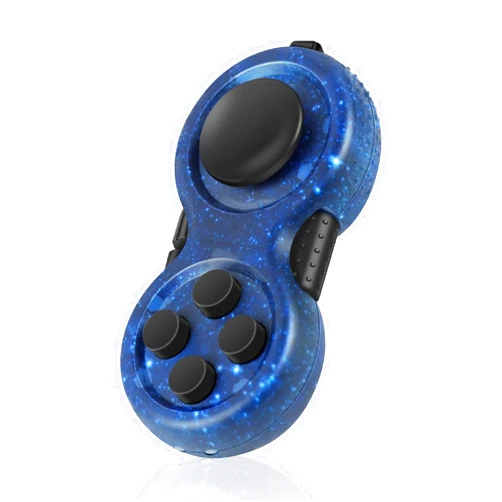 WTYCD Original Fidget Toy Game, Rubberized Classical Controller Fidget Concentration Toy with 8-Fidget Functions and Lanyard - Excellent for Relieving Stress and Anxiety