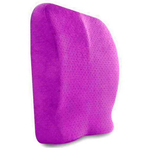REMIGHTELY BRIGHT Memory Foam Cushion - Lumbar Cushion Can Be Used for Both Purposes, Or The Seat Cushion (Color : Purple)