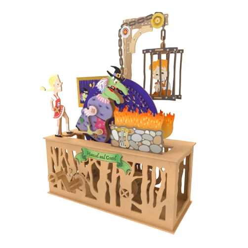 ilo 3D Wooden Puzzles - DIY Mechanical Model Building Kit for Adults & Teens, Educational Brainteaser Craft, Hobby, Gift, Decor - Hansel and Gretel