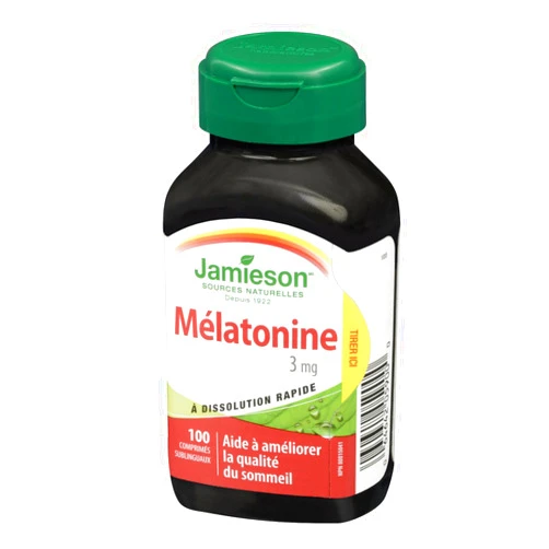 Jamieson Laboratories Melatonin Fast Dissolving 3mg 100 Sublingual Tablets by Jamieson