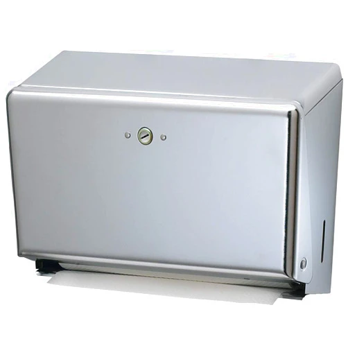 San Jamar Carlisle FoodService Products T1950XC Mini C-Fold/Multifold Commercial Towel Dispenser, 250 Multifold / 150 C-Fold Towel Capacity, Chrome
