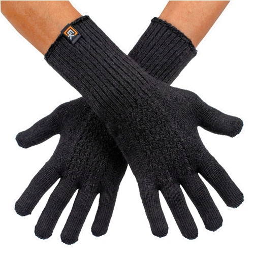 Evolution Knitwear Alpaca Mesh Knit Gloves - Super Soft Baby Alpaca - Made in the USA - Small