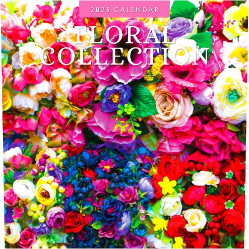 Red Robin Publishing Red Robin 2025 Floral Collection Monthly Wall Calendar | 12