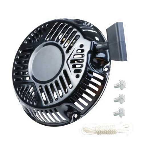 WOTIAN Recoil Starter 797747 Compatible with Briggs and Stratton Pull Start Assembly 797747 for 420cc Generator Black 6 Holes with 160cm Rope