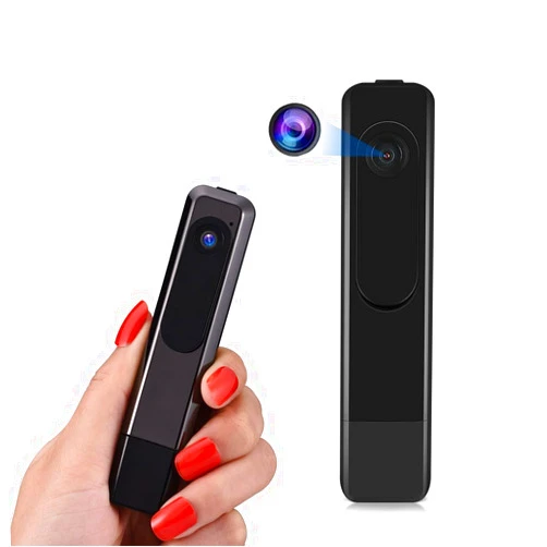 METRICSQUARE Mini Body Camera with Audio and Video Recording for Civilian Pocket Camera Portable Video Recorder Security Camera Wearable Police Cam Law Enforcement, no WiFi and App Needed