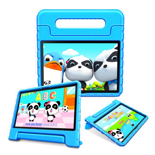 Fintie Shockproof Case for Samsung Galaxy Tab A7 10.4 Inch 2022/2020 Model (SM-T500/T503/T505/T507/T509), Light Weight Convertible Handle Stand Kids Friendly Cover, Blue
