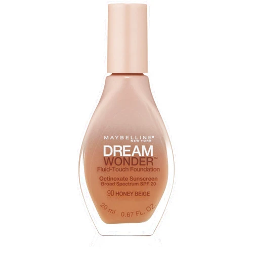 Maybelline New York Dream Wonder Fluid-Touch Foundation, Honey Beige, 0.67 Fluid Ounce