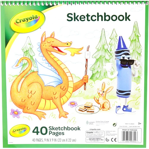 Crayola Kids' Spiral Sketchbook, 9