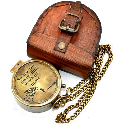 MARIYAM GIFT MART So You Can Always Find Your Way Back Home”, Camping Compass Engraved with Gift Compass for Birthday, Anniversary, Graduation Day, Valentine’s Day, Baptism Gifts, Inspirational Gift