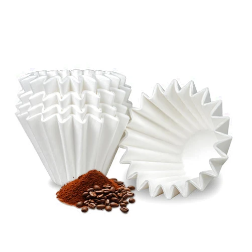 Bake Choice 1-2 Cup Small Coffee Filters,100 Count Disposable Basket Coffee Filter Paper, Compatible with Kalita Wave Dripper 155 Series, Single Serve Coffee Pot, Pour Over and Drip Coffee Maker, For 1-2 People