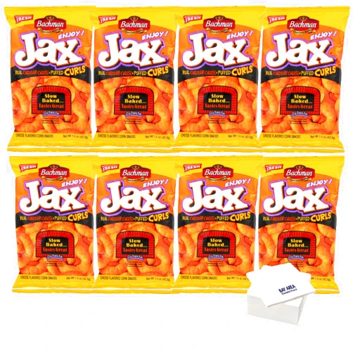 BAY AREA MARKETPLACE Jax Cheddar Cheese Puffed Curls 1.5oz. bag (pack of 8)