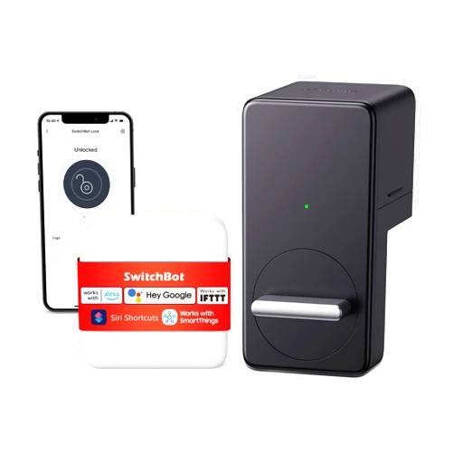 SwitchBot Smart Lock WiFi, Keyless Entry Door Lock, Smart Door Lock Front Door, Electronic Smart Deadbolt, Fits Your Existing Deadbolt in Minutes,Great for Airbnbs, Vacation Rentals and More