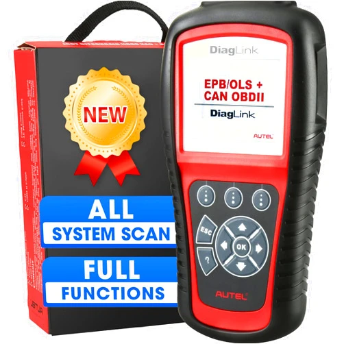 Autel OBDII OBD2 Code Reader Diaglink (DIY Version of MD802) All Systems/Modules Diagnostic for ABS, SRS, Engine, Transmission, EPB, Oil Reset