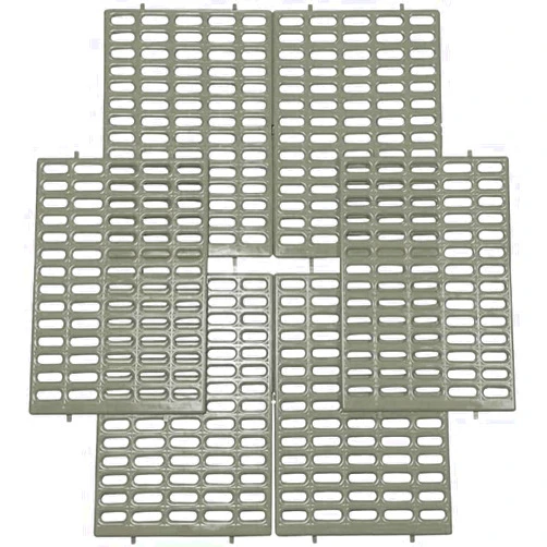Paul Revere Hardware Rabbit Cage Resting Mat - Pack of 6 (Made in The USA) (Gray)