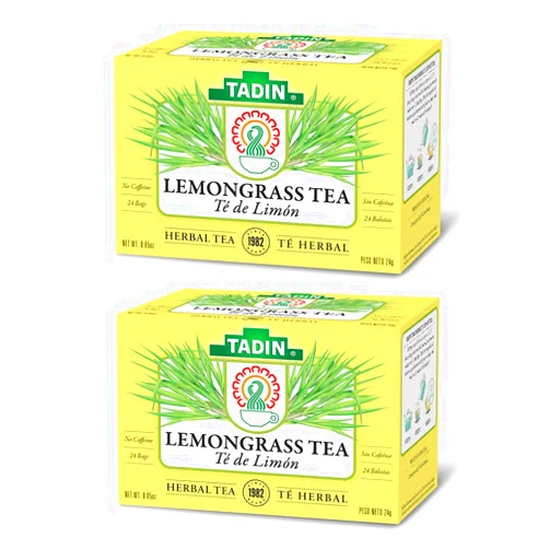 Tadin Herb & Tea Lemongrass Lemon Tadin Tea - Te De Limon - Premium Tea for Nerves - PACK OF 2
