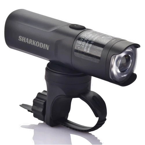 SHARKODIN M03-800 Bike Headlight Rechargeable, Rotating Lens Anti-Glare Bicycle Light for Night Riding for MTB Road Gravel Folding Bike, Compatible with Garmin/GoPro Mount (800 Lumens - 2500mAh)