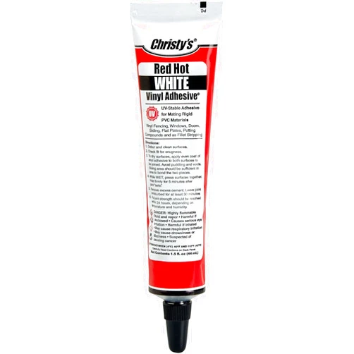 Generic Christy's Red Hot Vinyl Adhesive, White, 1.5 oz Tube