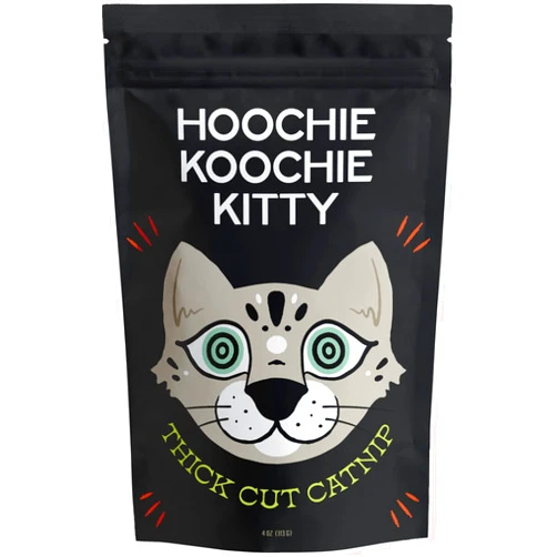 Hoochie Koochie Kitty Catnip, All Natural Premium Catnip (4 oz Thick Cut)