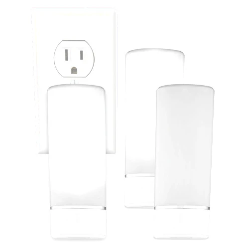Sunbeam 3-Pack Emergency Power Failure Night Lights, 5-in-1, Multi-Color LED Light, Automatic Dusk to Dawn, Motion Sensor for Bedrooms, Hallways, Black Outs, Foldable Plug Flashlight, Rechargeable
