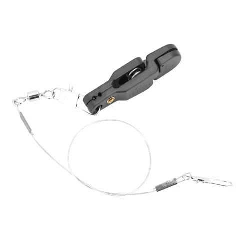 Alomejor Power Grip Release Clip Board Mast Release Snap Clip with B Shape Pin and Steel Fishing Line