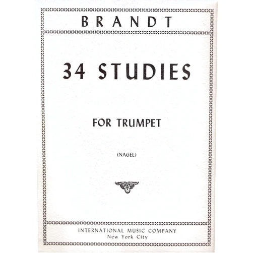 By Vassily Brandt (Author) Brandt: 34 Studies for Trumpet (On Orchestral Motives) (1391)