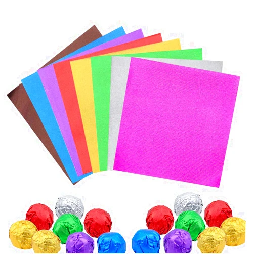 DKMEMR 600pcs Foil Candy Wrappers(4x4