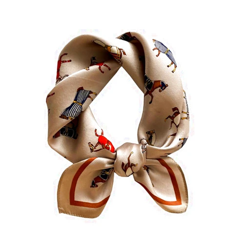 JERLA 100% Mulberry Silk Neck Scarf 21