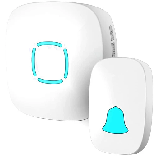 Lovin Product Doorbell, Lovin Product Waterproof Wireless Doorbell Chime Kit with 36 Chimes, Adjustable Volume; 1000feet Operating, with Sound LED Flash Door Bell for Home (1 Receiver x 1 Push Button)