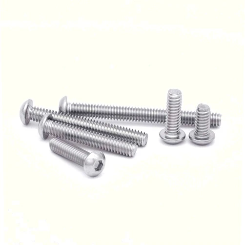 EASTLO M8-1.25 x 55mm Button Head Socket Cap Screws 304 Stainless Steel 18-8 Hex Socket Cap Screws, Allen Hex Drive, Full Thread, Coarse Thread UNC, 10 PCS