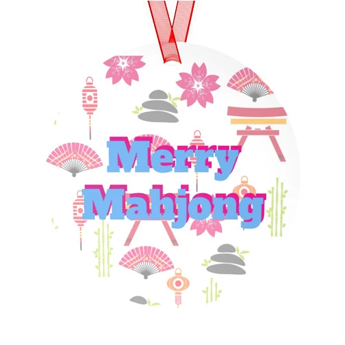 GENERIC Merry Mahjong Metal Ornaments