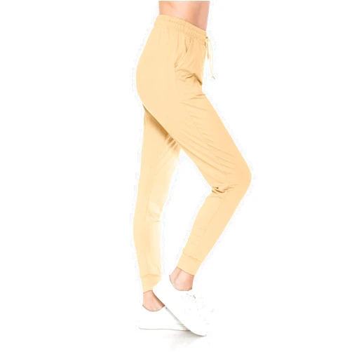 Leggings Depot Women's Relaxed-fit Jogger Track Cuff Sweatpants with Pockets for Yoga, Workout
