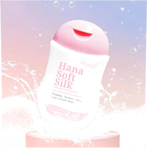 Generic Soft & Silk Cleanser for SENTITIVE Area for Men and Women - Dung Dịch Vệ Sinh (Hồng) Hanayuki