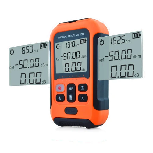 SKYSHL 800nm~1700nm -70~+10dBm Portable FTTH Optical Fiber Power Meter(Built-in VFL) with 2.5mm Universal Connector,FC-LC/UPC Adapter (SS103PVA-11)