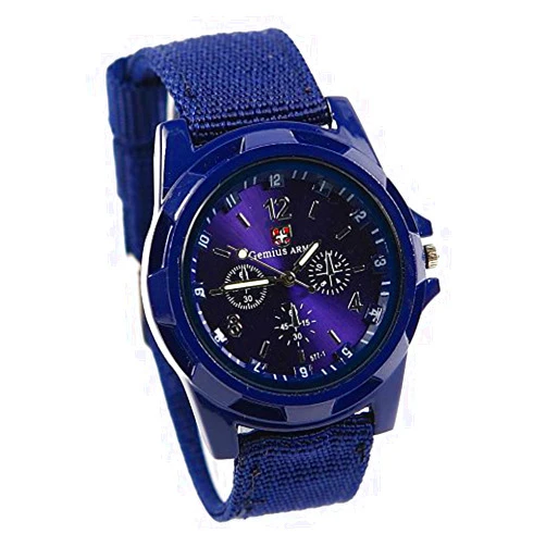 LsvtrUS Men's Sport Style Swiss Military Army Pilot Fabric Strap Watch
