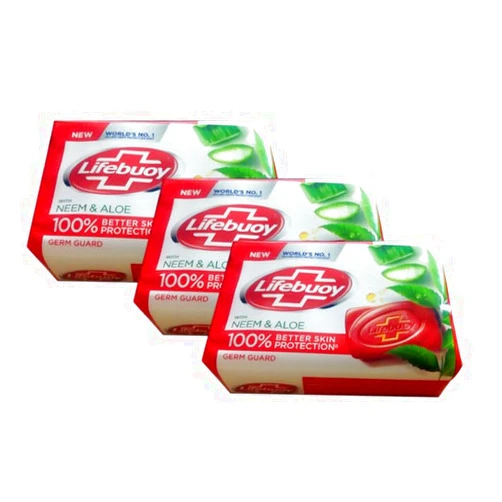 Lifebuoy With Neem and Aloe Soap 125g x 3