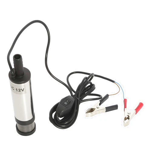 NovelBee DC 12V Submersible Electric Diesel Pump,Water Oil Diesel Fuel Transfer Fluid Pump for Car Truck Caravan Marine Boat (Steel)