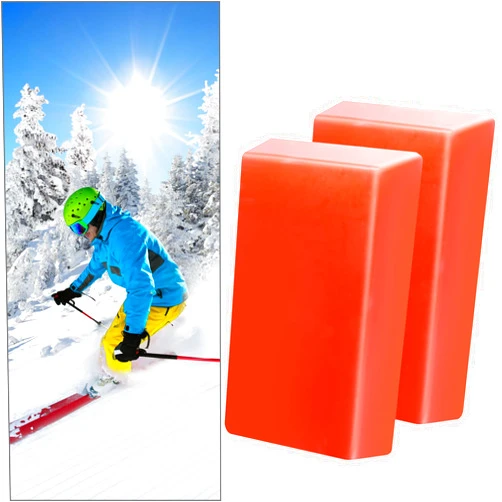 SFNSM Snowboard and Ski Wax, Snow Block Wax Ski and Snowboard Racing Wax Universal Snowboarding Wax for Protecting The Ski and Snowboard Accessories