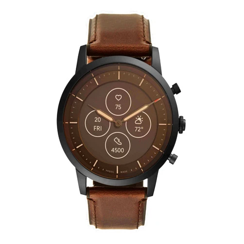 Fossil Men's Collider Hybrid Smartwatch HR with Always-On Readout Display, Heart Rate, Activity Tracking, Smartphone Notifications, Message Previews