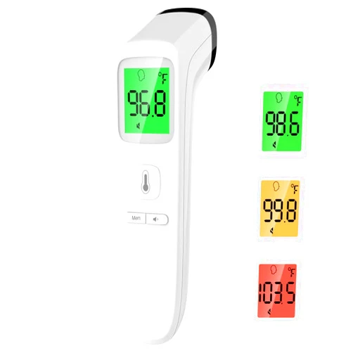 ANMEATE No-Touch Forehead Thermometer for Adults, Infrared Digital Thermometer for Kids, Touchless Baby Thermometer, Accurate Reading with Large Display, Mute Mode, Memory Recall, Fever Alarm