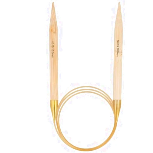 Tulip Knitting Needles, Bamboo, Beige, 100cm x 10mm