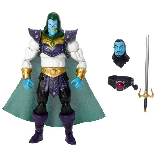 Masters of The Universe Masterverse Action Figure Keldor New Eternia, 7 Inch Motu Toy, 30 Points Articulation, Extra Zombie Head & Sword & Holster