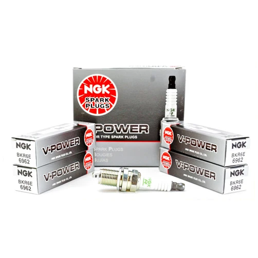 NGK Spark Plugs NGK 6962 V-Power Spark Plug - BKR6E, 4 Pack