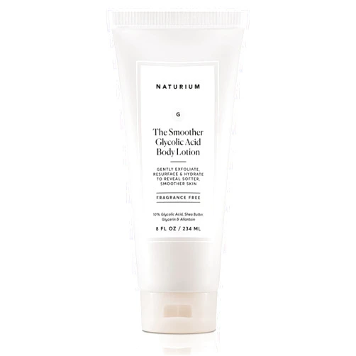 Naturium The Smoother Glycolic Acid Body Lotion, Resurfacing & Exfoliating Treatment, with 10% Glycolic Acid, 8 oz