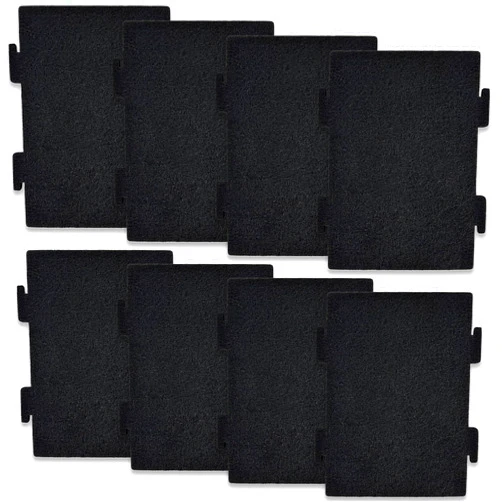 YEXEXINM 8 Pack Replacement Air Filters for Microwave Oven, Premium Activated Charcoal Air Filters Compatible with Whirlpool Over The Range Microwaves YKMLS311, YWML55011, WML75011