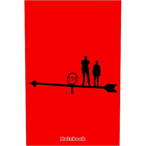 Kimberly Walker Taskmaster - Hand Drawn Weather Vane with Alex Horne & Greg Davies Silhouettes Notebook: 120 Pages | 6 x 9 Size | Journal College Ruled Notebook | Gift