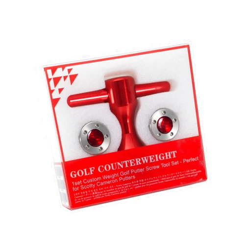Bolton Golf Putter Weights 5g/10g/15g/20g/25g/30g/35g/40g 2pcs with Red Wrench Kit Replace for Scotty Cameron Putters (2Pcs 20g+Wrench)